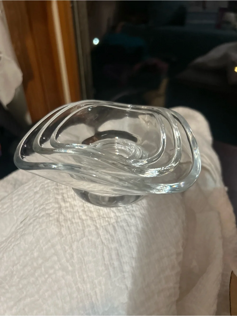 SIN White Urchin Glass Decorative Bowls - Set of 3